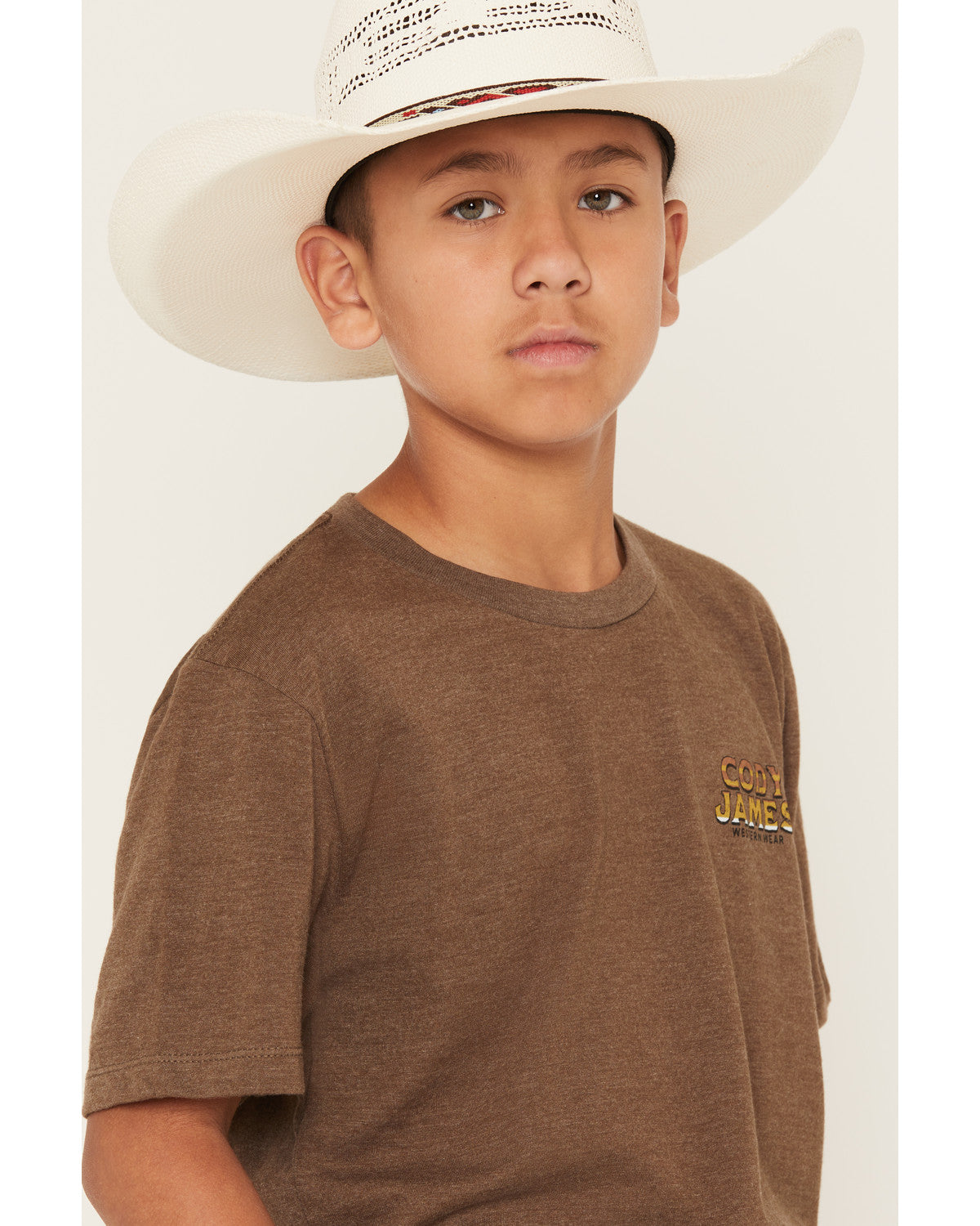 Cody James Boys' Frontier Bison Short Sleeve Graphic T-Shirt