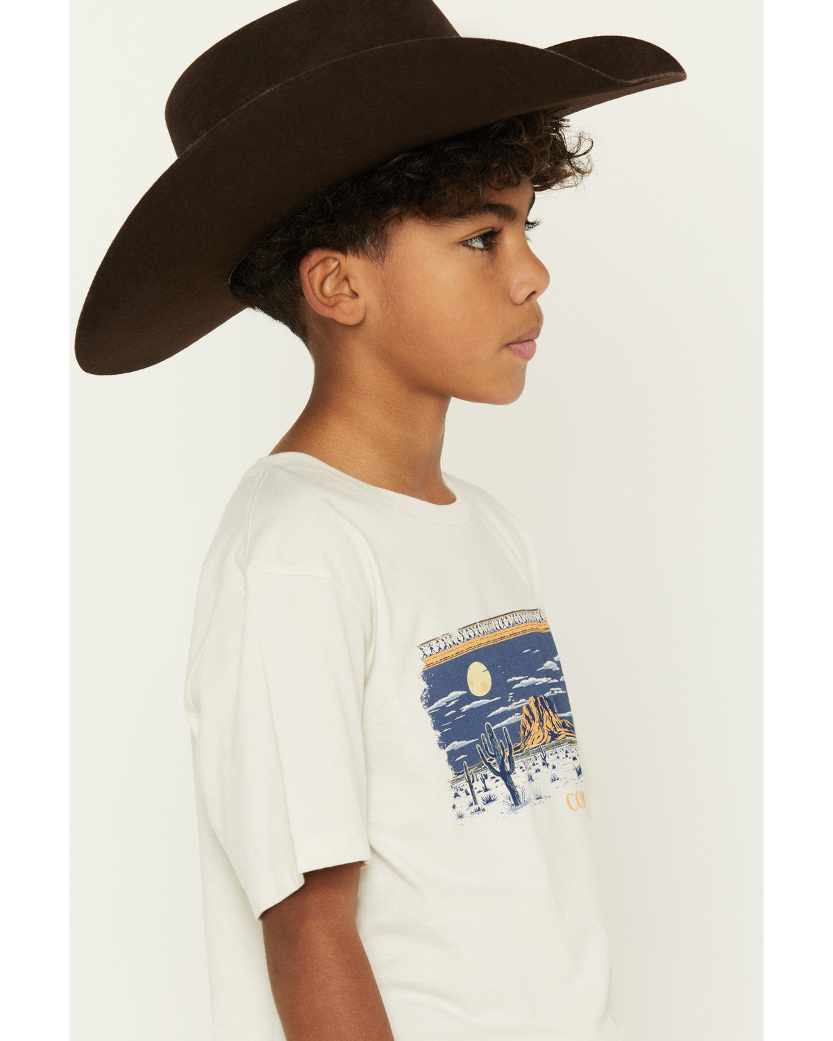 Cody James Boys' Moonlit Scenic Print Short Sleeve Graphic T-Shirt