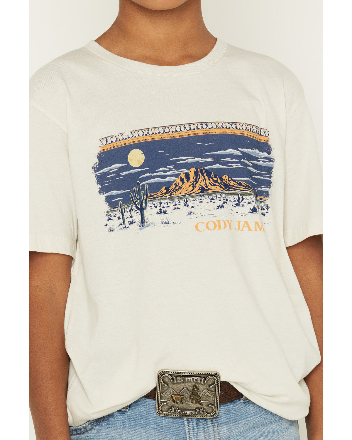 Cody James Boys' Moonlit Scenic Print Short Sleeve Graphic T-Shirt