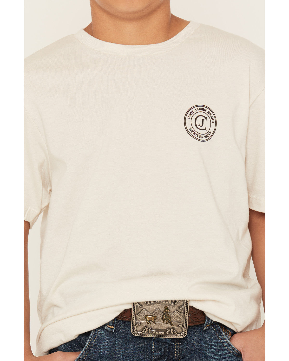Cody James Boy's Original Cowboy Logo Short Sleeve Graphic T-Shirt