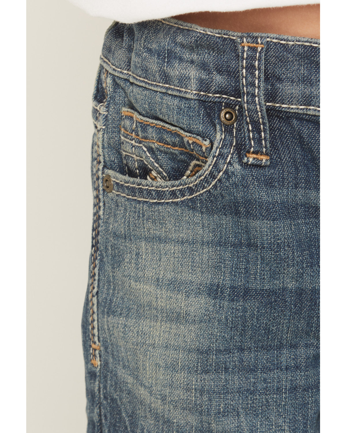 Cody James Little Boys' Texas Dark Wash Relaxed Bootcut Stretch Denim