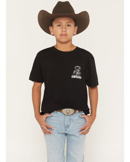 Cody James Boys' Don't Tread On Me Short Sleeve Graphic T-Shirt