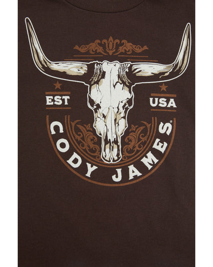 Cody James Toddler Boys' USA Steerhead Short Sleeve Graphic T-Shirt