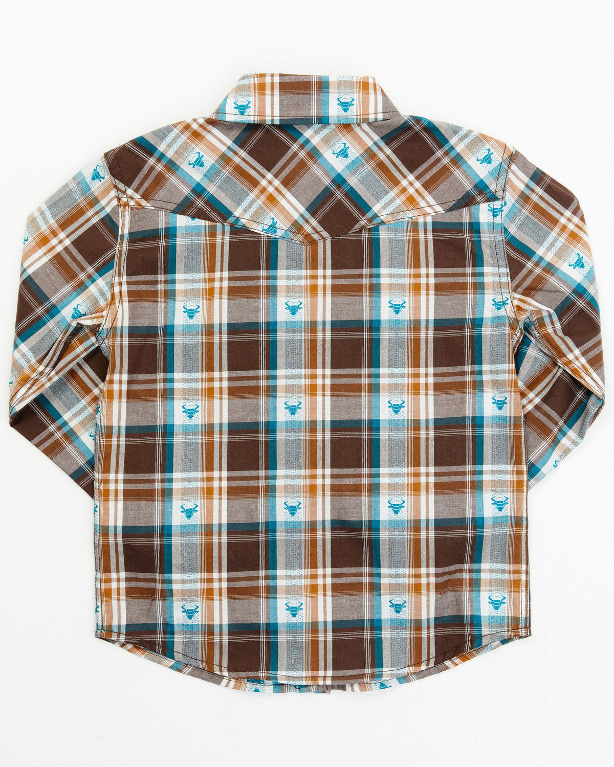 Cody James Toddler Boys' Bull Dobby Long Sleeve Snap Shirt