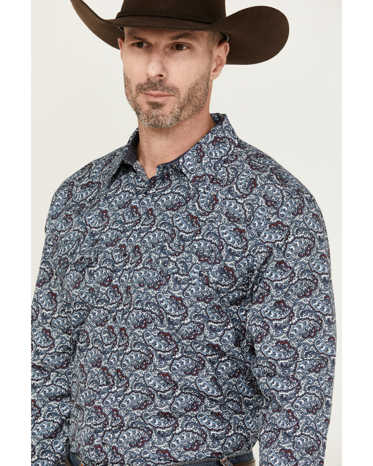 Cody James Men's Refresh Paisley Print Long Sleeve Snap Western Shirt