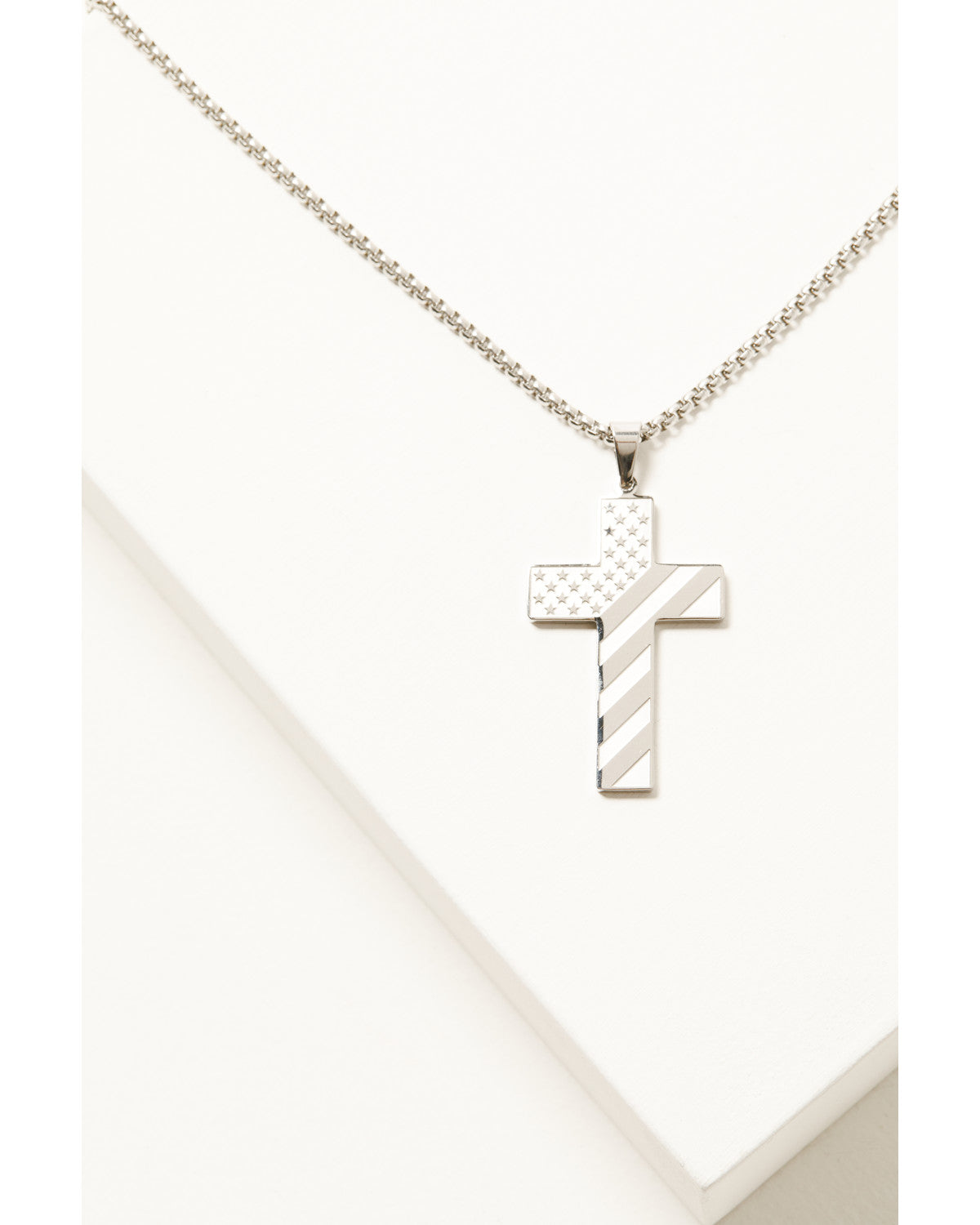 Cody James Men's Americana Cross Necklace