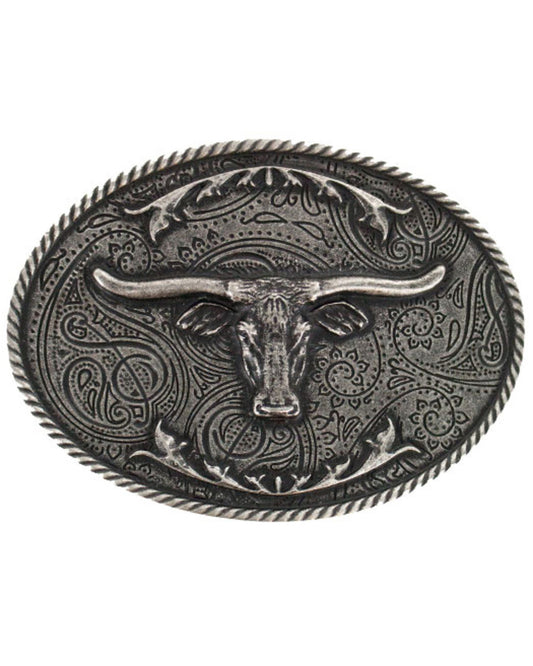 Cody James Men's Etched Longhorn Buckle