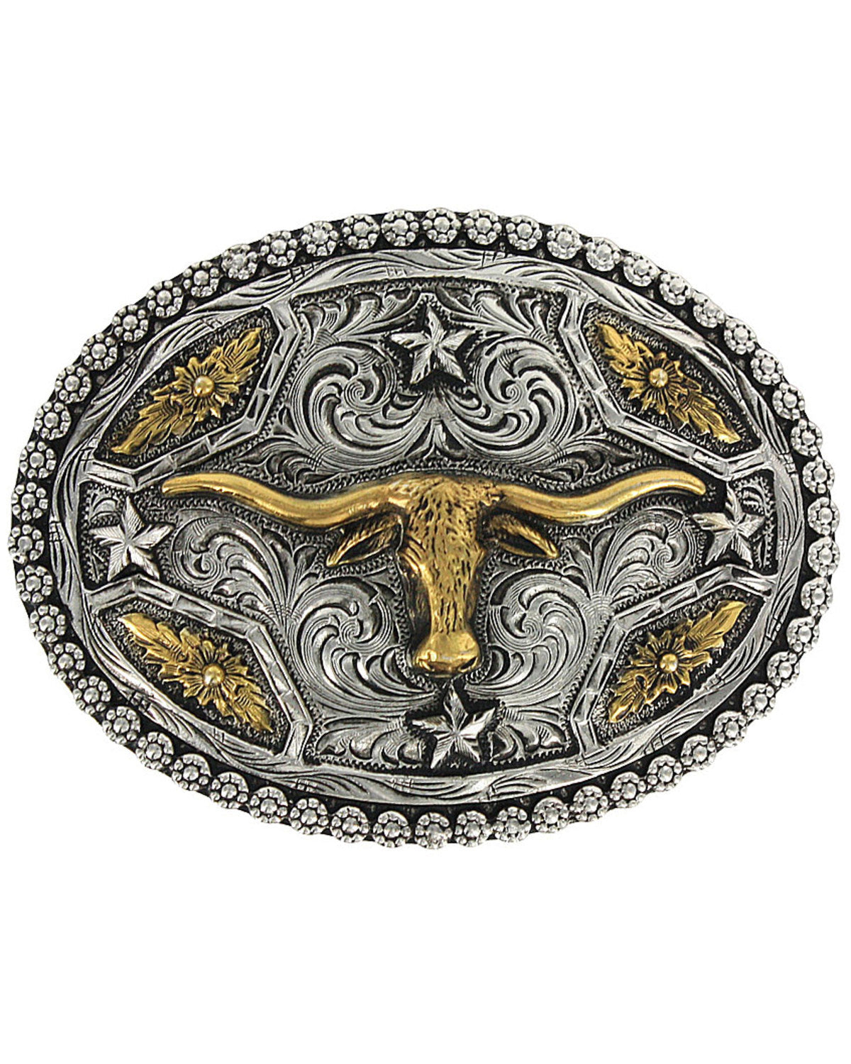 Cody James Men's Oval Longhorn Belt Buckle