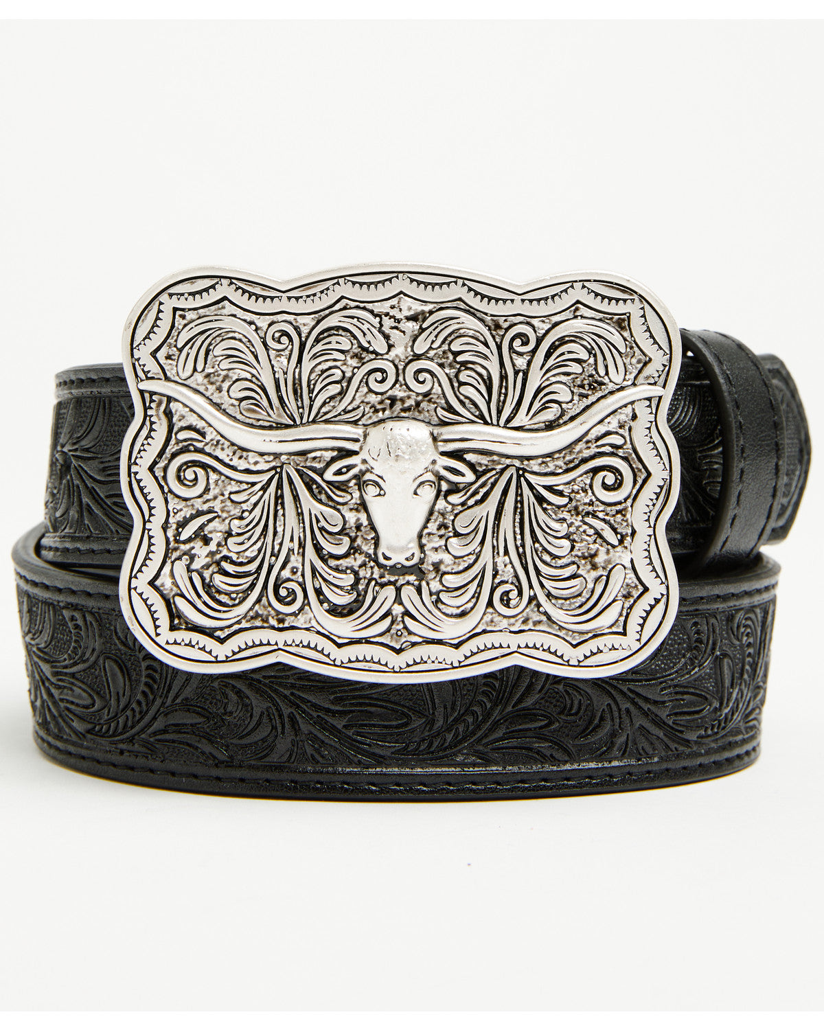 Cody James Boys' Huck Tooled Buckle Belt