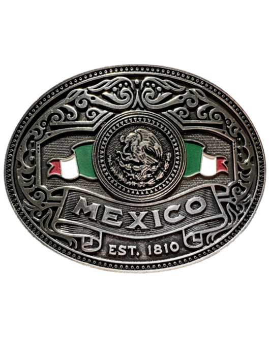 Cody James Men's Mexico Flag Belt Buckle