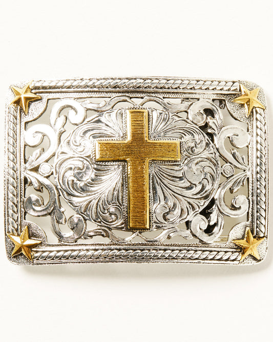 Cody James Men's Filigree Cross Belt Buckle