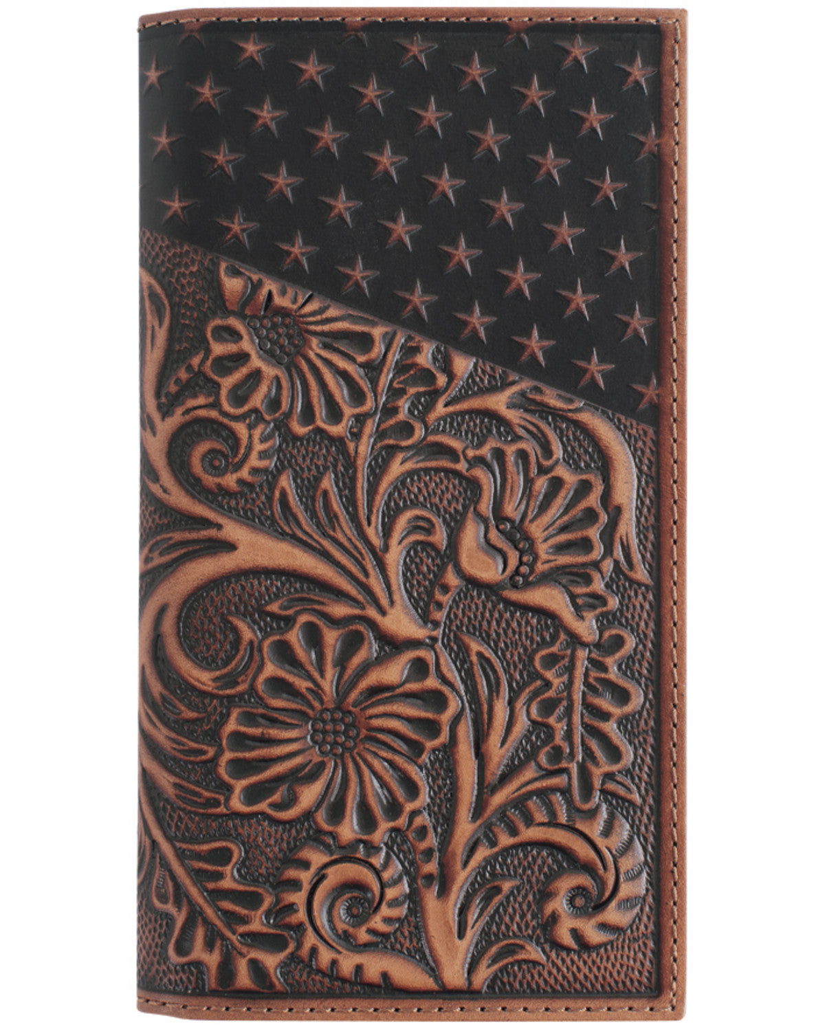 Cody James Men's Americana Tooled Leather Rodeo Wallet