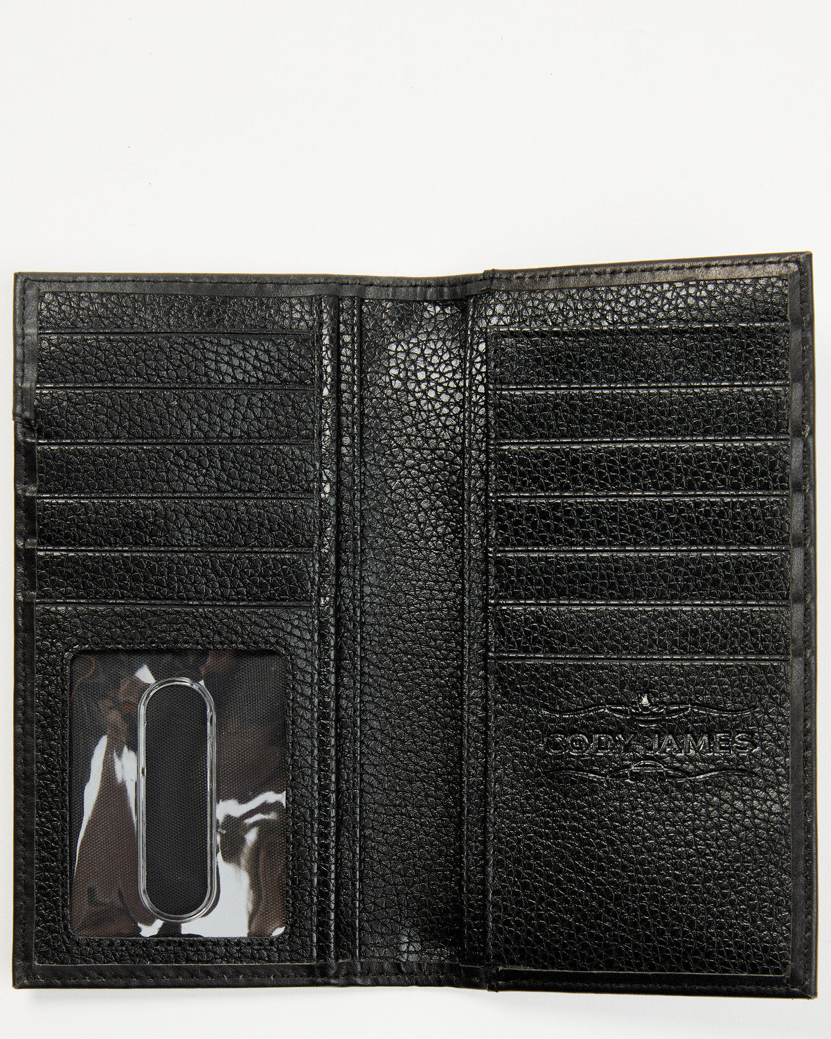 Cody James Men's Dwight Basketweave Tooled Rodeo Wallet