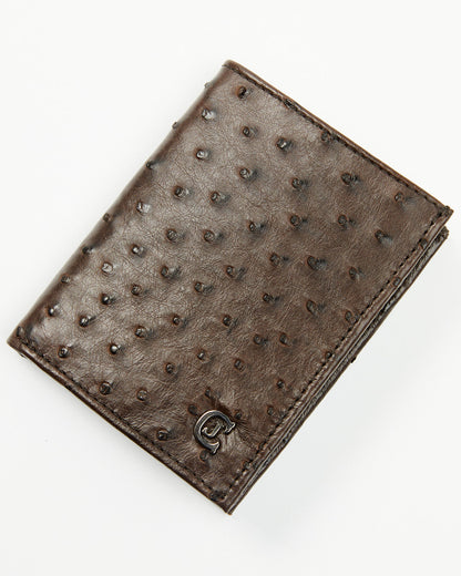 Cody James Black 1978™ Men's Dawson Exotic Full-Quill Ostrich Bifold W