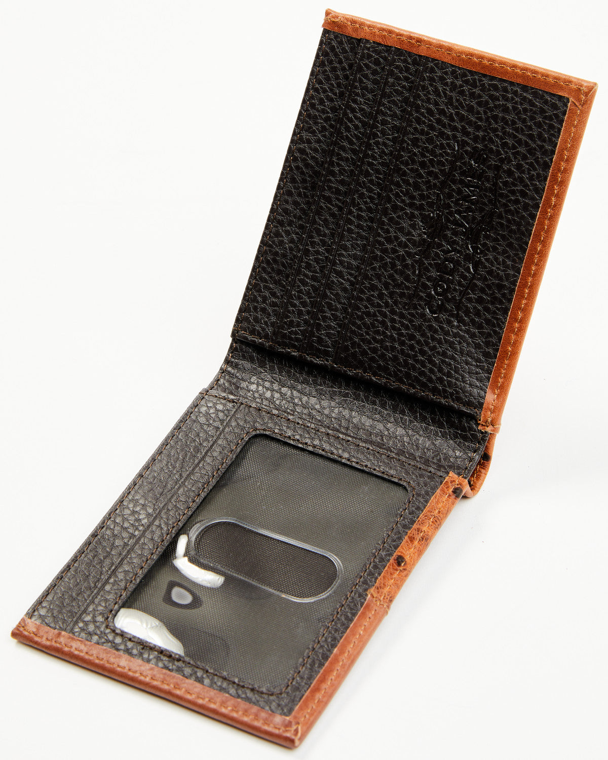 Cody James Men's Grady Faux Ostrich Bifold Wallet