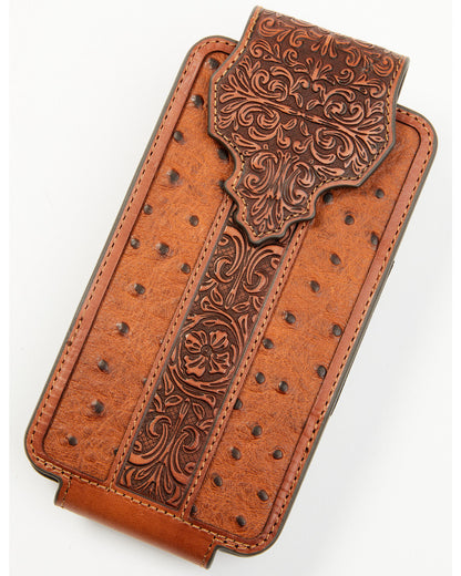 Cody James Men's Grady Faux Ostrich Cellphone Case