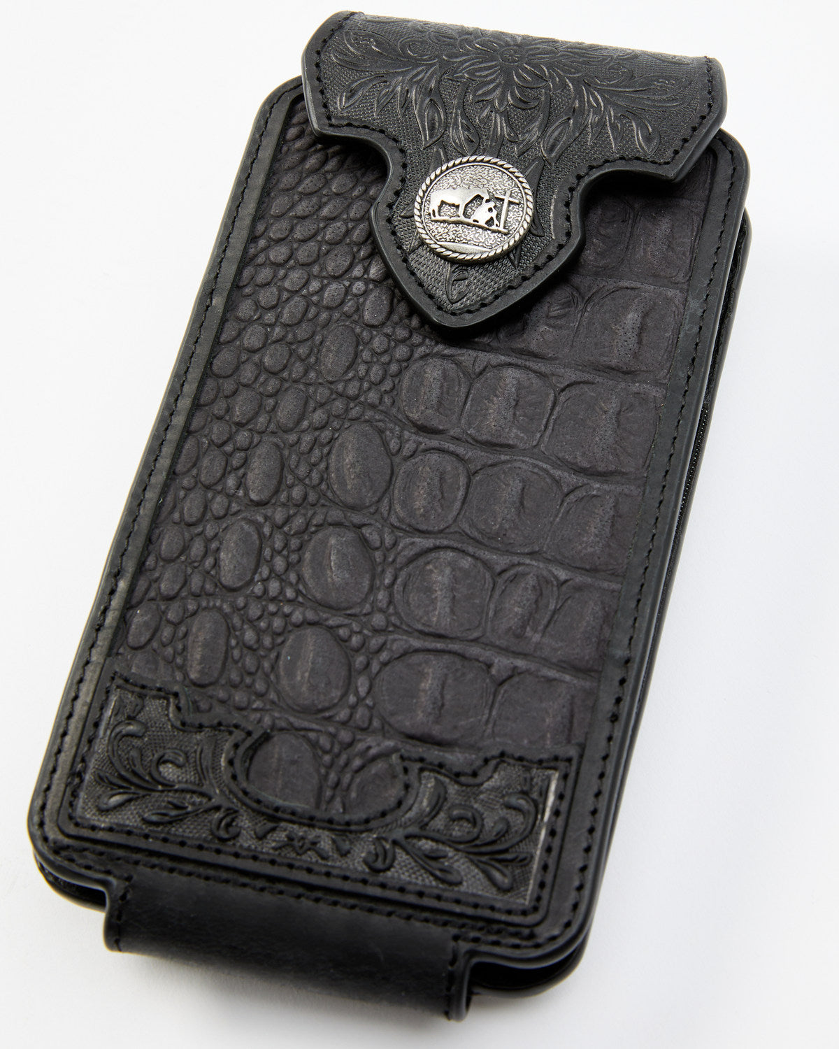 Cody James Men's Crocodile Embossed Cell Phone Case