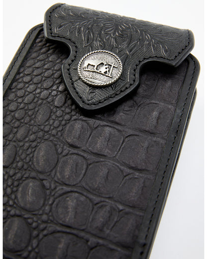 Cody James Men's Crocodile Embossed Cell Phone Case