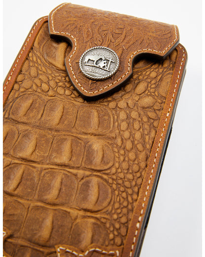 Cody James Men's Crocodile Embossed Cell Phone Case