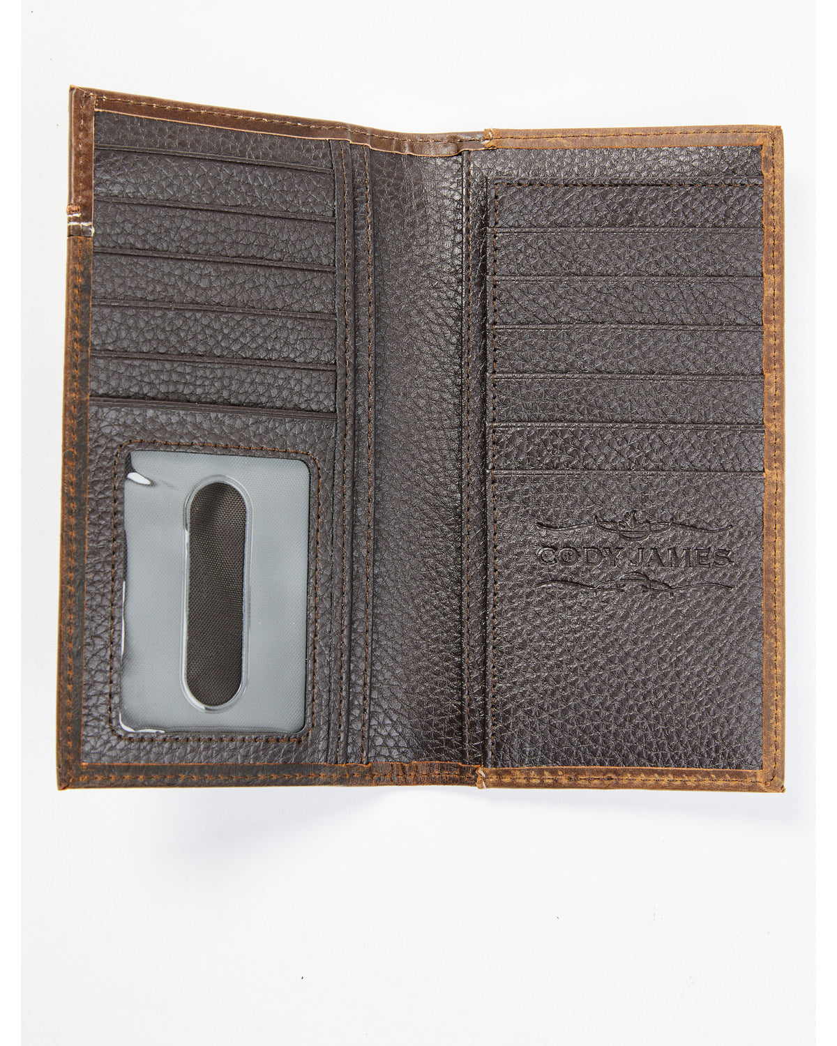 Cody James Men's Ostrich Tooled Checkbook Wallet