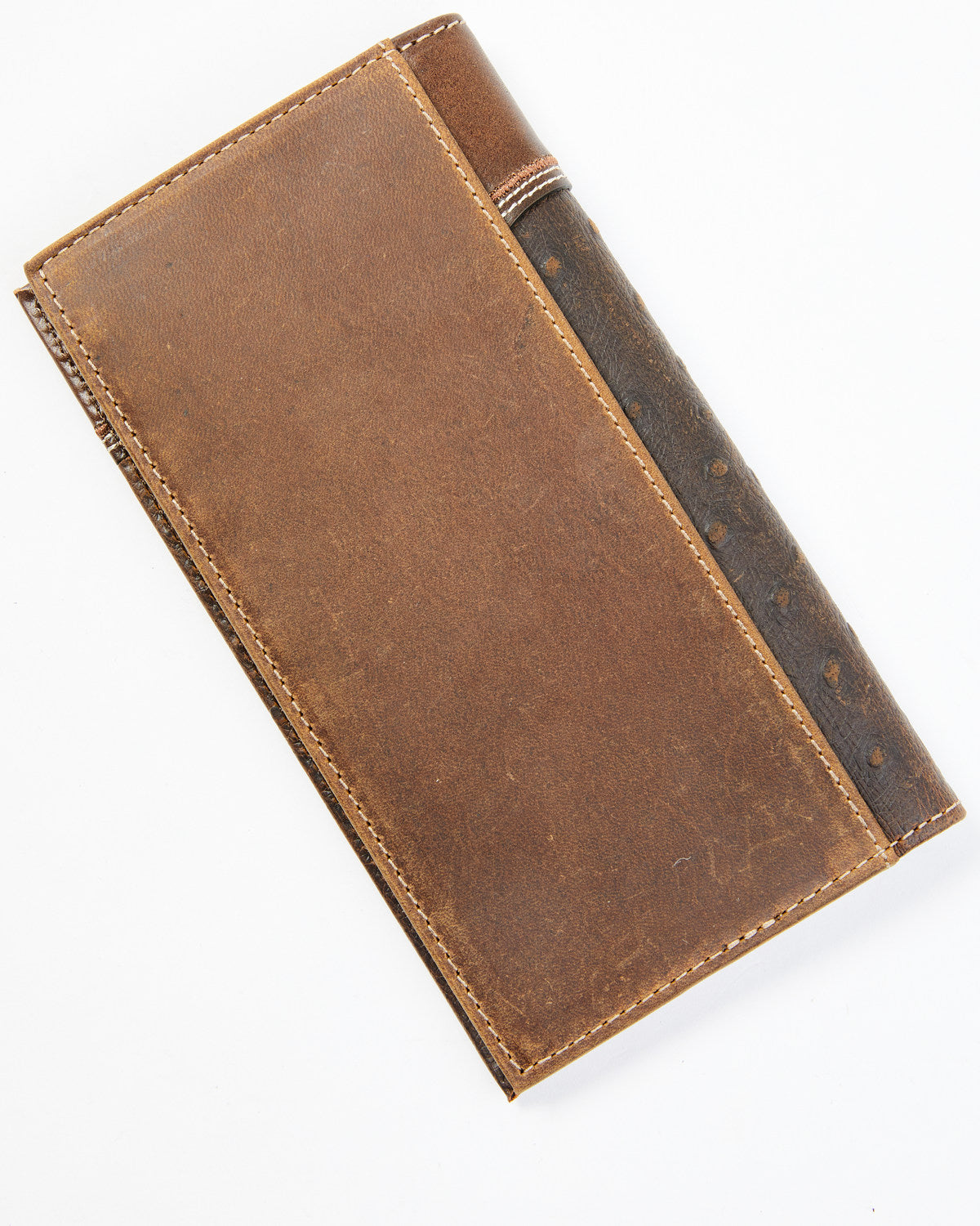 Cody James Men's Ostrich Tooled Checkbook Wallet