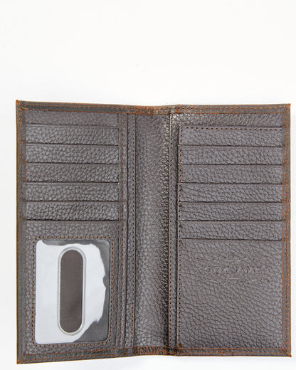 Cody James Men's Brown Don't Tread on Me Rodeo Leather Wallet