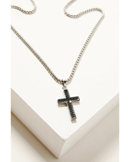 Cody James Men's Oxidized Cross Necklace