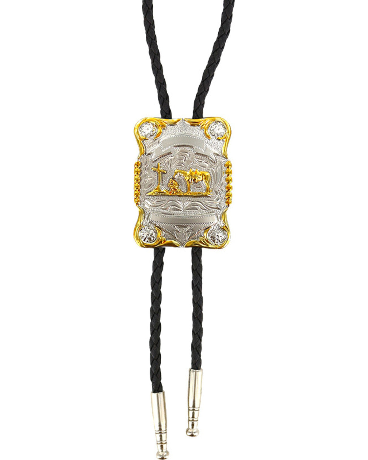 Cody James Men's Horse and Cross Bolo Tie