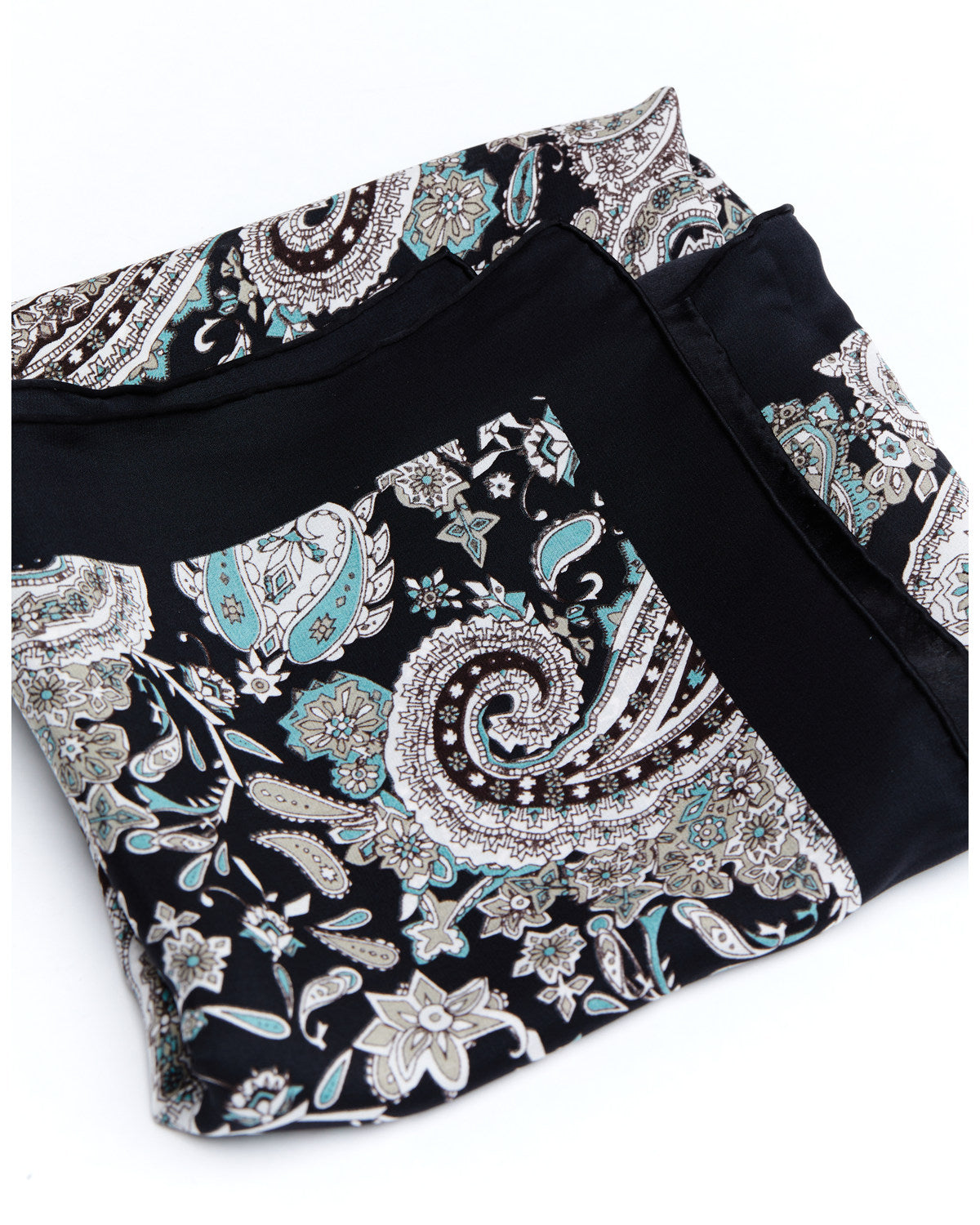 Cody James Men's Silk Navy Paisley Wild Rag Scarf