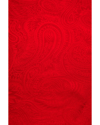 Cody James Men's Red Silk Jacquard Scarf