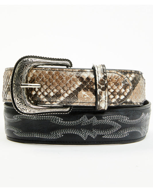 Cody James Men's Exotic Python Belly Billet Belt