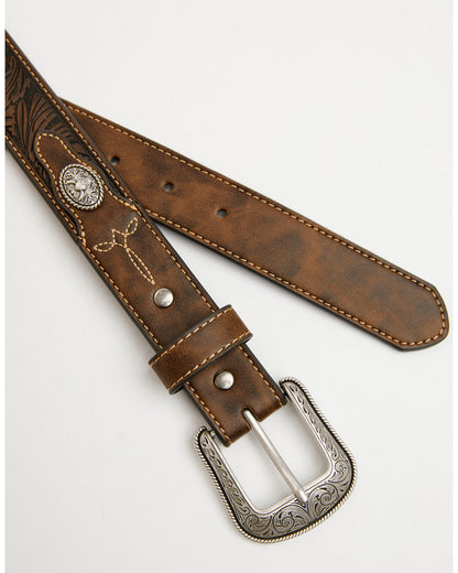 Cody James Boys' Concho Tooled Belt