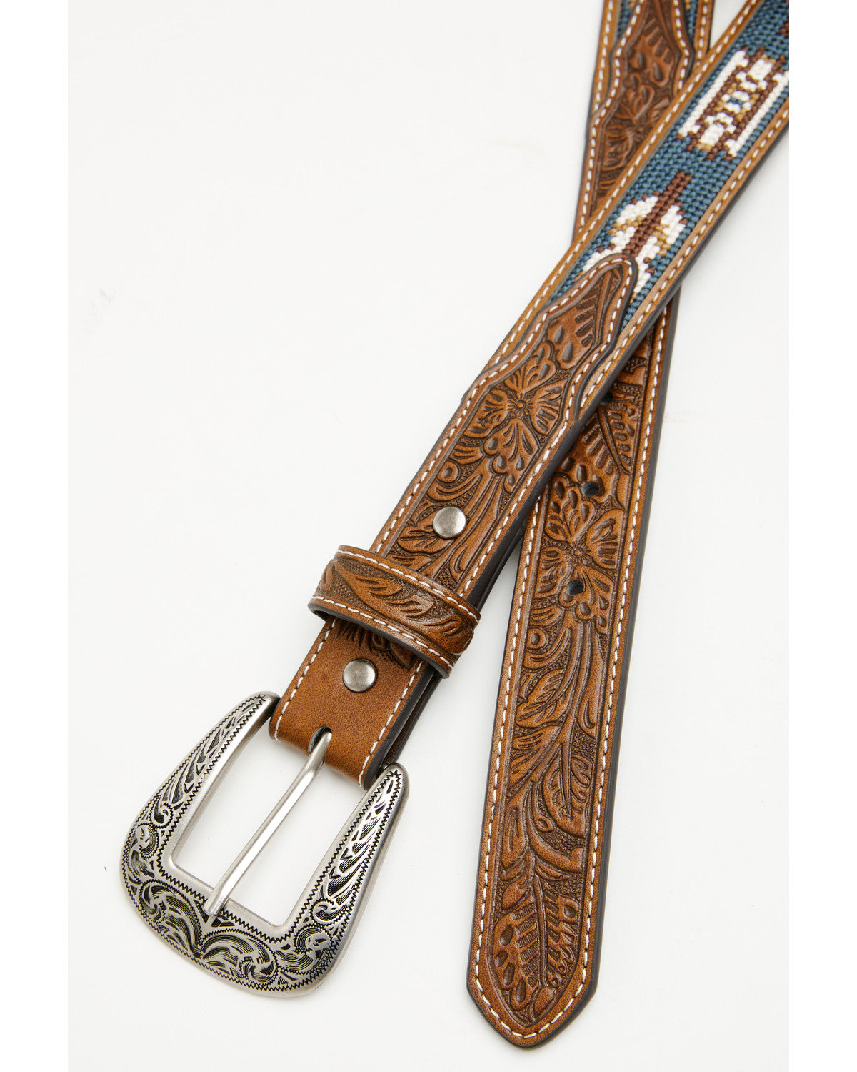 Cody James Boys' Zane Southwestern Embroidered Inlay Belt