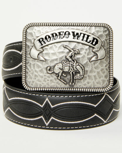 Cody James Boys' Deacon Rodeo Wild Buckle Belt