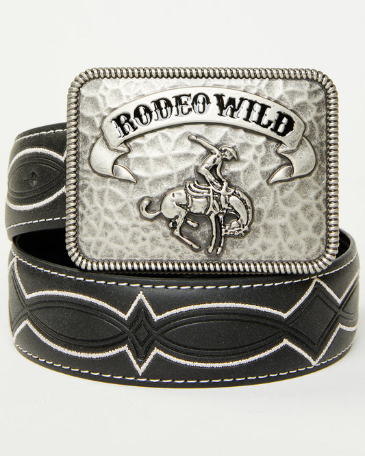 Cody James Boys' Deacon Rodeo Wild Buckle Belt