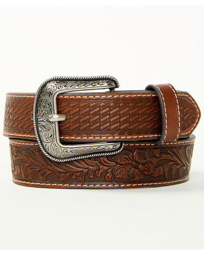 Cody James Boys' Crew Tooled Leather Belt