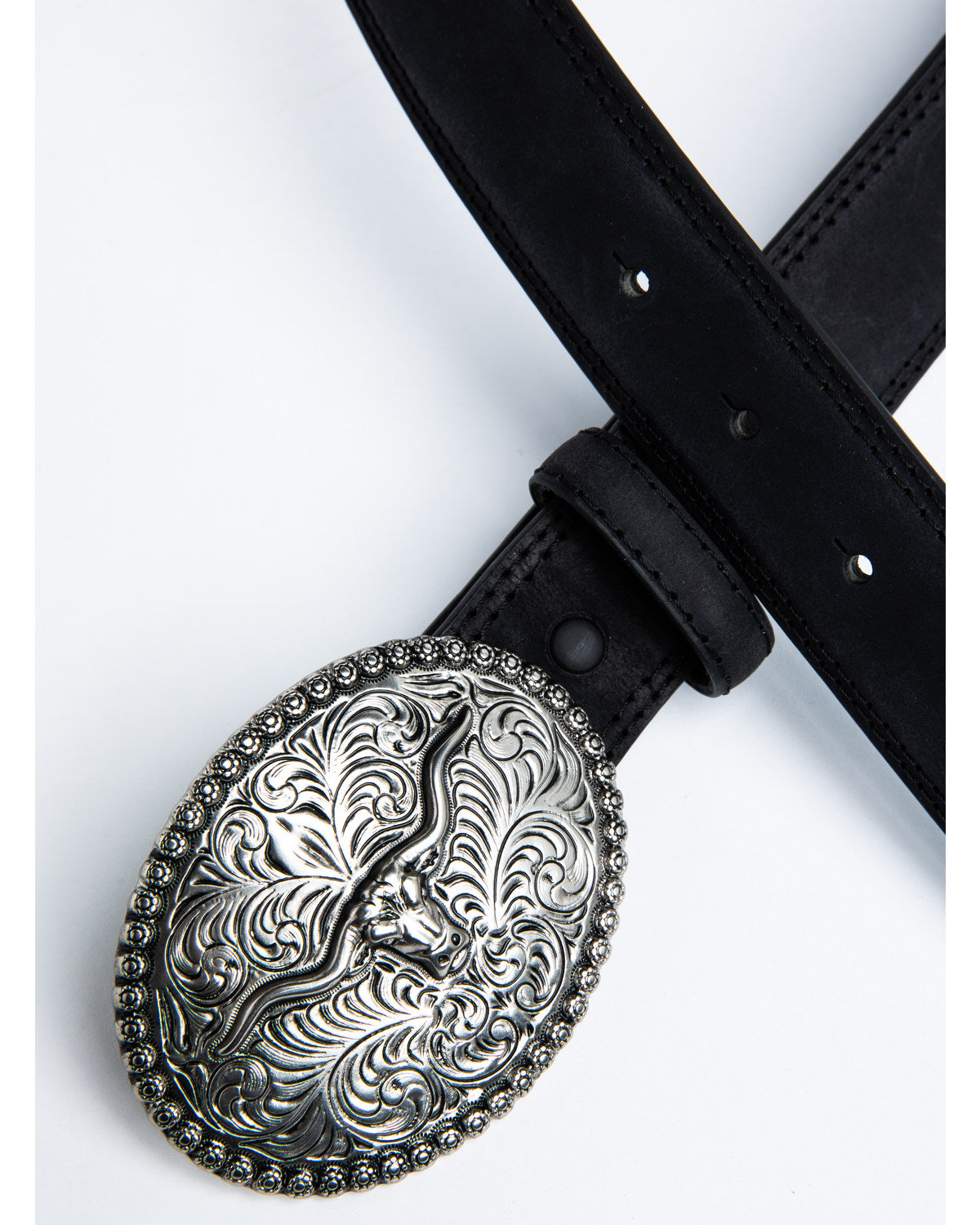 Cody James Boys' Longhorn Plaque Buckle Belt