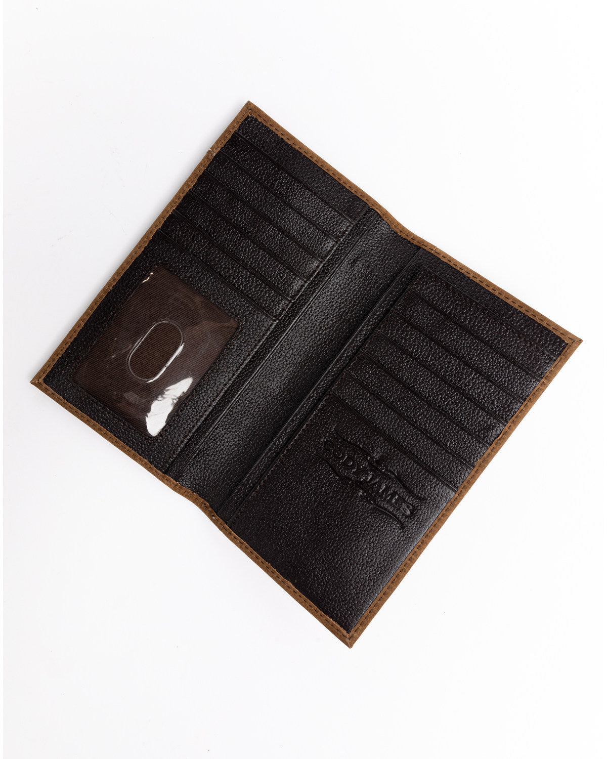 Cody James Men's Hair On Praying Cowboy Leather Checkbook Wallet