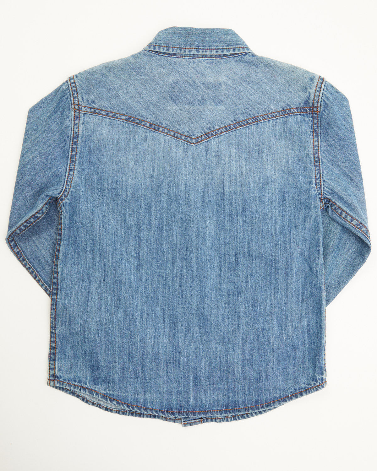 Cody James Toddler Boys' Foothill Denim Long Sleeve Pearl Snap Western