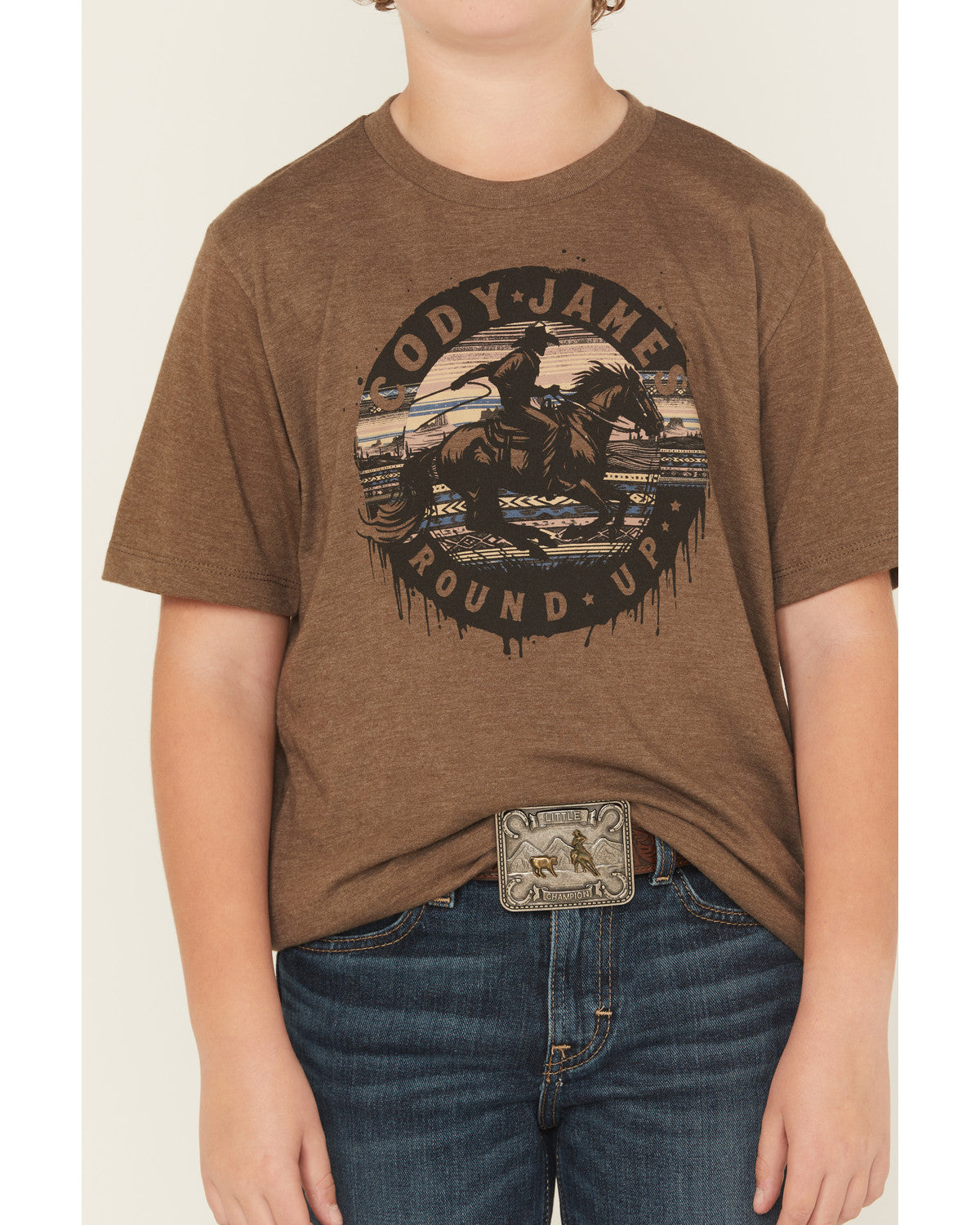 Cody James Boys' Rodeo Round Up Short Sleeve Graphic T-Shirt