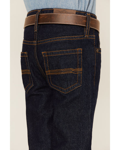 Cody James Boys' Dark Wash Slim Straight Stretch Jeans