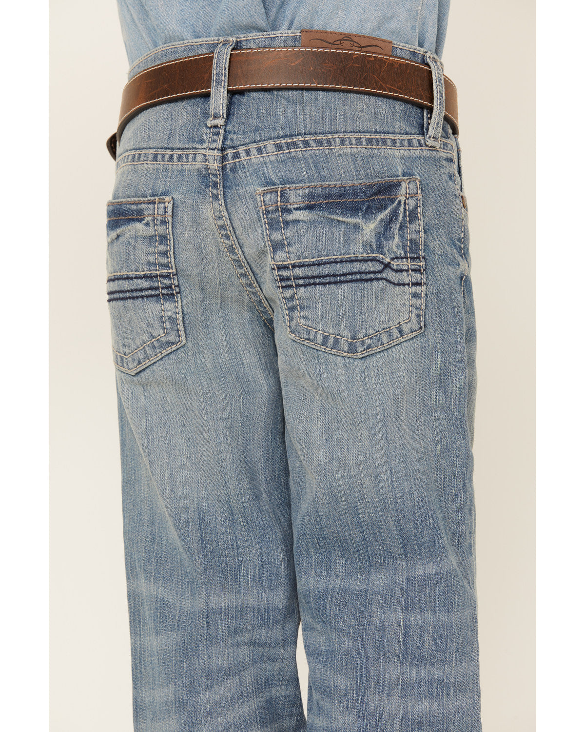 Cody James Boys' Hamshackle Light Wash Relaxed Boot Denim Jeans - Size