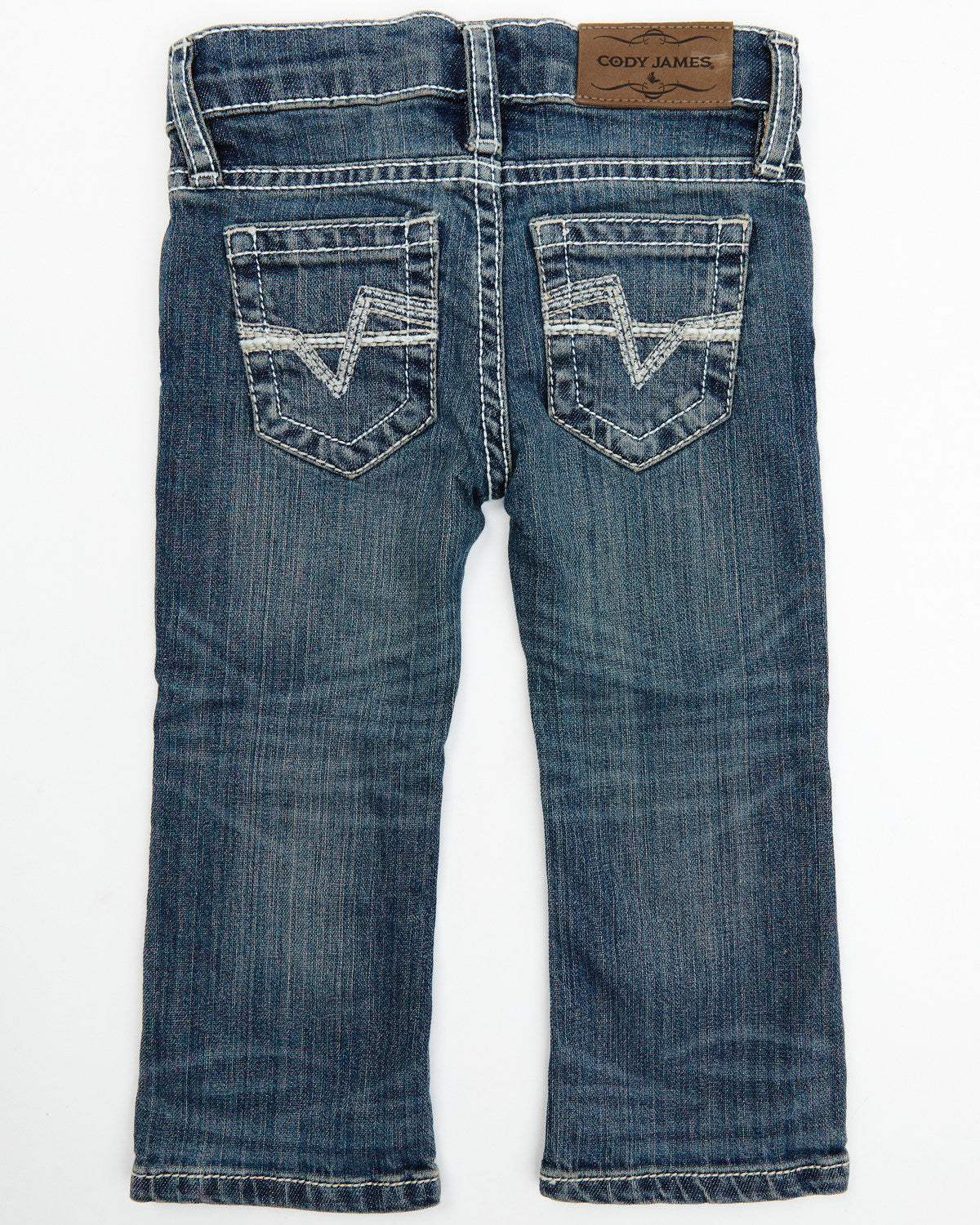 Cody James Toddler Boys' Stone Cold Wash Slim Boot Stretch Jeans