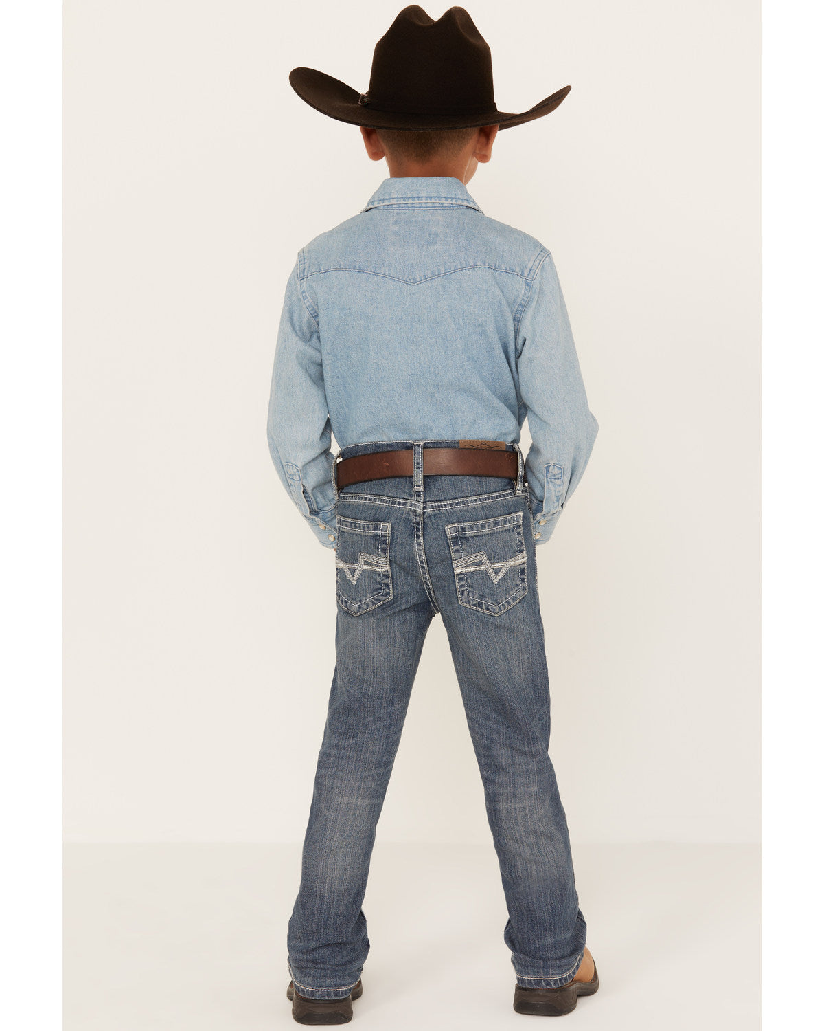 Cody James Little Boys' Stone Cold Wash Slim Bootcut Stretch Jeans - S
