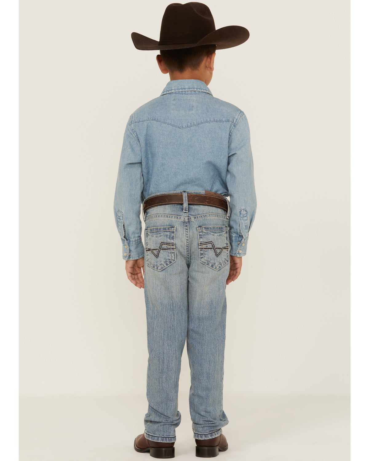 Cody James Boys' Crupper Light Wash Stretch Slim Straight Jeans