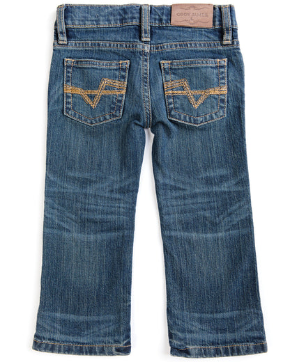 Cody James Toddler Boys' Saguaro Dark Wash Mid Rise Stretch Slim Bootc