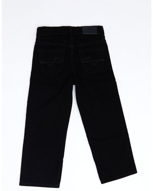 Cody James Boys' Night Rider Mid Rise Rigid Relaxed Bootcut Jeans - Si
