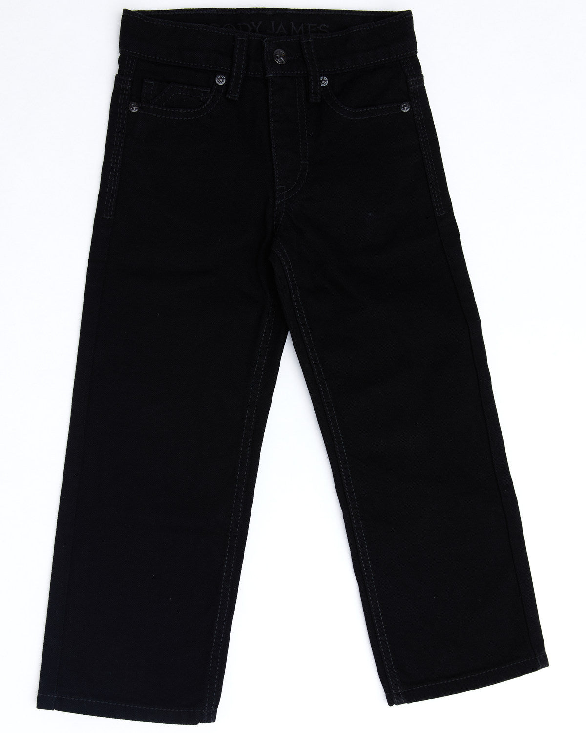 Cody James Boys' Night Rider Mid Rise Rigid Relaxed Bootcut Jeans - Si