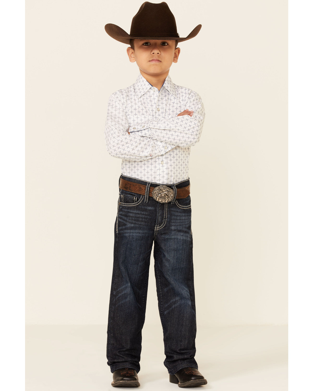 Cody James Little Boys' Night Hawk Medium Wash Mid Rise Stretch Relaxe