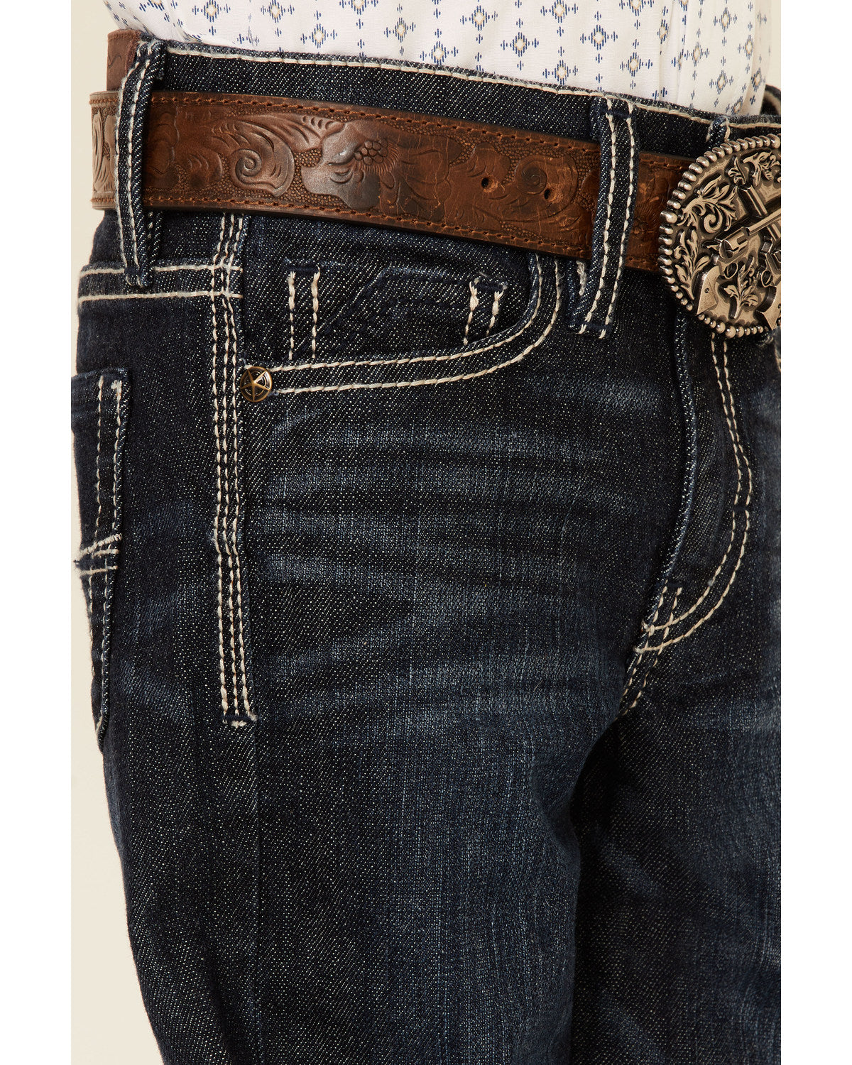 Cody James Little Boys' Night Hawk Medium Wash Mid Rise Stretch Relaxe